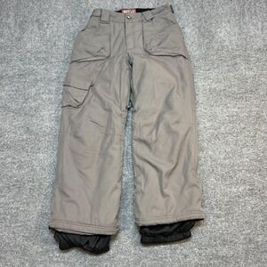 Orage Ski Pants Youth 14 Gray Waterproof Insulated Cargo Snowboard Winter Snow